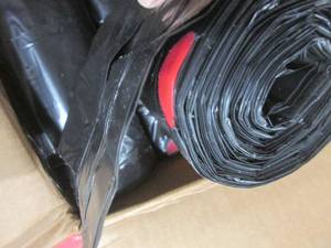 8 rolls of drawstring trash bags bl...