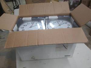 case of slimline 8 inch wall clocks...