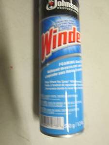 7 cans of windex ...