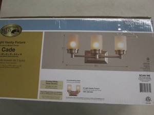 hampton bay 3-light vanity fixture ...