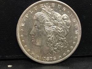 lot 13 image: 1878 S Morgan Dollar