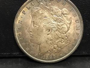 lot 15 image: 1889 P Morgan Dollar