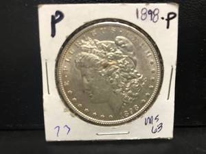 lot 17 image: 1898 P Morgan Dollar