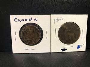 lot 38 image: 1862 & 1904 Canadian Coins