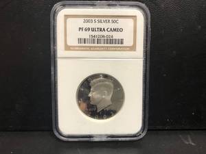 lot 25 image: 1988 S Kennedy Half Dollar PF69 Ultra Cameo