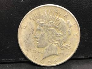 lot 27 image: 1922 Hobo Peace Dollar