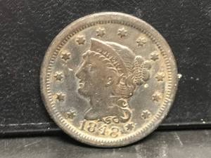 lot 31 image: 1848 Large Cent