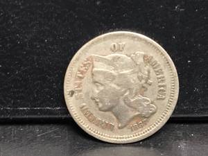 lot 43 image: 1867 3 Cent