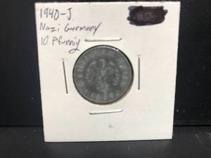 lot 50 image: 1940 J 10 Pfennig Nazi Coin