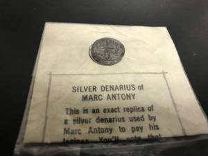 lot 52 image: Denarius of Marc Antony