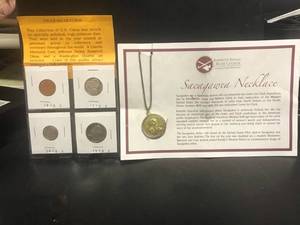 lot 75 image: 1978 S US Proof Set & Sacagawea Necklace