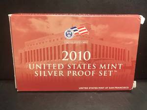 lot 77 image: 2010 US Mint Silver Proof Set