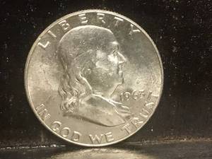 lot 91 image: 1963 P Franklin Half Dollar