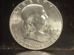 lot 99 image: 1956 P Franklin Half Dollar