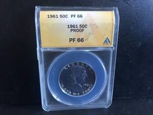 lot 111 image: 1961 Franklin Half Dollar PF66 Proof