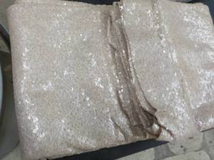 lot 13 image: Hot Glitz Champagne Tablecloth Over...