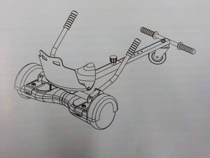 lot 16 image: Hobby Hoverboard Kart HCO1...