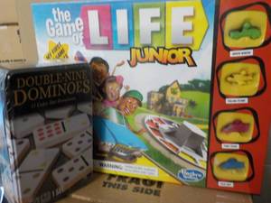lot 60 image: Life Junior and Dominoes...