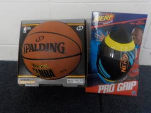 lot 78 image: Basketball and Nerf Football...