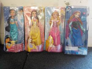 lot 107 image: Princess and Anna Dolls...