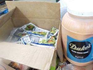 lot 266 image: 1 gallon Dukes Cajun Ranch Sauce a...