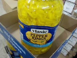 lot 272 image: 1 Gallon Jug Vlasic Pepper Rings...