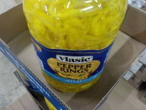 lot 273 image: 1 Gallon Jug Vlasic Pepper Rings...