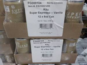 lot 276 image: 2 - 12 packs 6 oz Vanilla Super Exp...