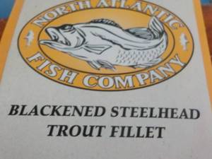 lot 139 image: 1 pkg Frozen Blackened Steel head T...