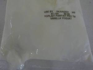lot 148 image: 3 Refrigerated Bags Vanilla Yogurt...