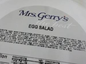 lot 156 image: 2 -5 lb. Tubs Mrs. Gerrys Egg Sala...