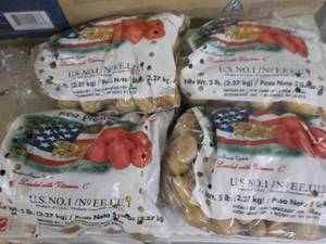 lot 158 image: 4 -5 lb. Bags Potatoes...