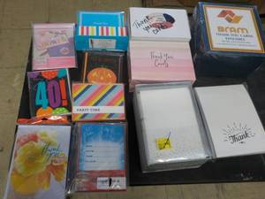 lot 189 image: Thank you and Greeting Cards...