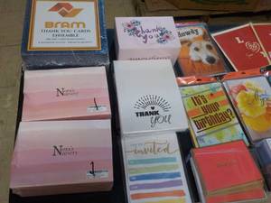 lot 192 image: Thank you and Greeting Cards...