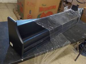 lot 198 image: Pottery Barn Wall Shelf Navy Blue 3...