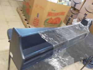 lot 199 image: Pottery Barn Wall Shelf Navy Blue 3...