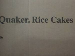 lot 210 image: 3 cases Quaker Rice Cakes past bes...