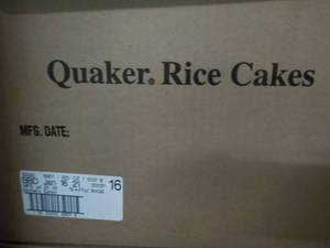 lot 211 image: 3 cases Quaker Rice Cakes past bes...