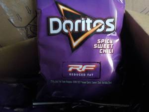 lot 254 image: Case of 72 Doritos Spicy Sweet Chil...