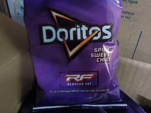 lot 255 image: Case of 72 Doritos Spicy Sweet Chil...