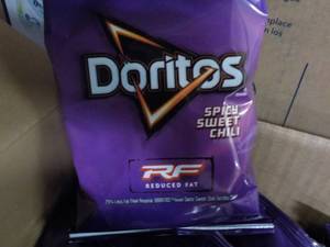 lot 256 image: Case of 72 Doritos Spicy Sweet Chil...