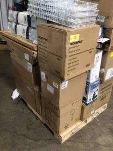 Pallet with assorted items - Costway Espresso Cappucino Machine Coffee Maker Stainless Steel , Masks, Super Slide, Subpump, Lightnig and more customer  returns see pictures