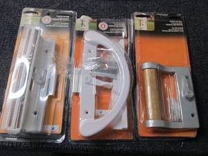 3- Patio Door Handle Sets open pkg...