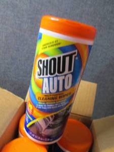 6 - 30 ct Shout Auto Wipes Canister...