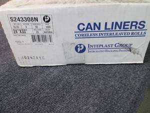 Can Liners 24x33 inches Natural 100...