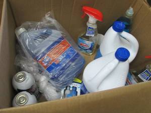 Box of Assorted Cleaning Products...