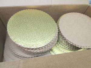 Box of 9 inch Gold Foil Cardboard D...