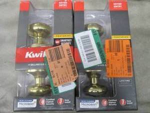 2 Kwikset Keyed Entry sets with Mic...