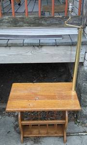 lot 64 image: Lamp & Book Table