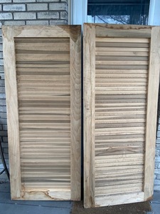 lot 54 image: Pair of Louvered Doors